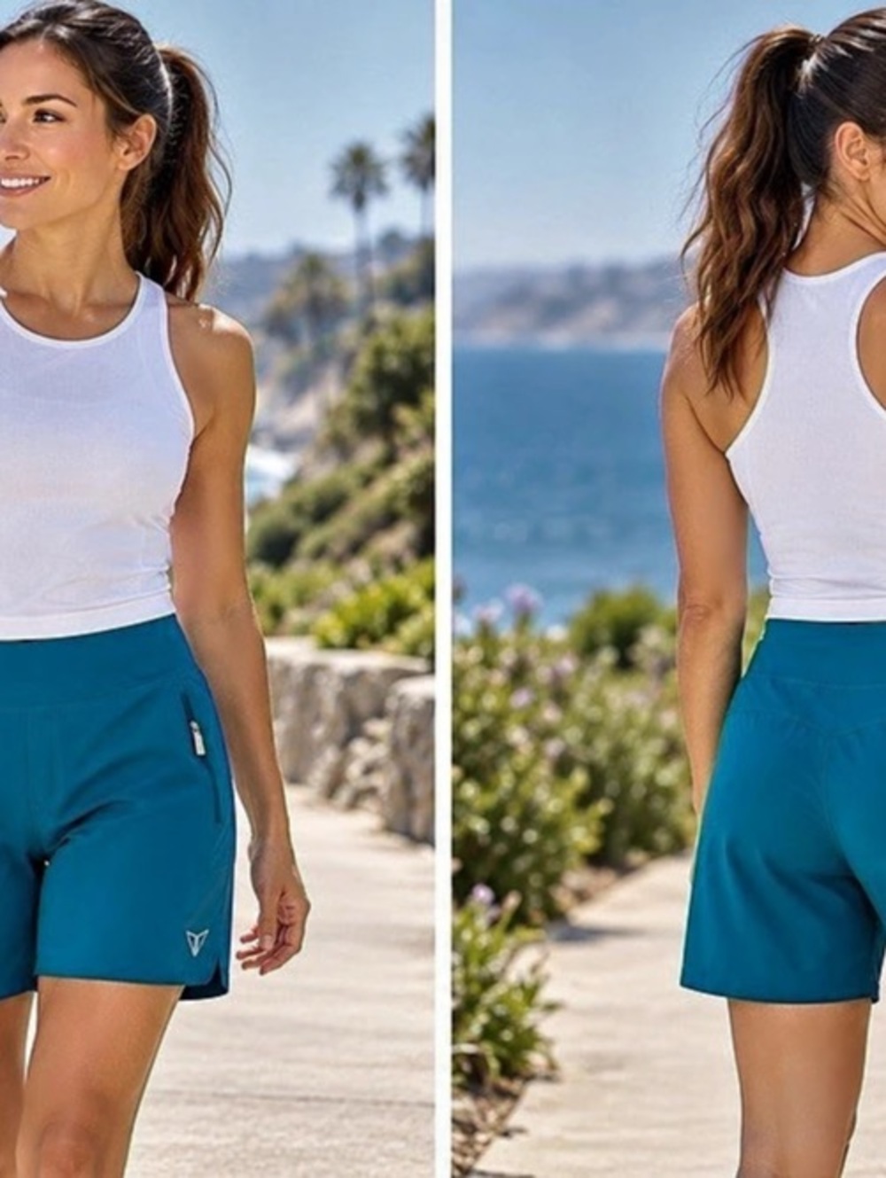 Korsa Cruise 7" Short Athletic Shorts Blue Small NWT